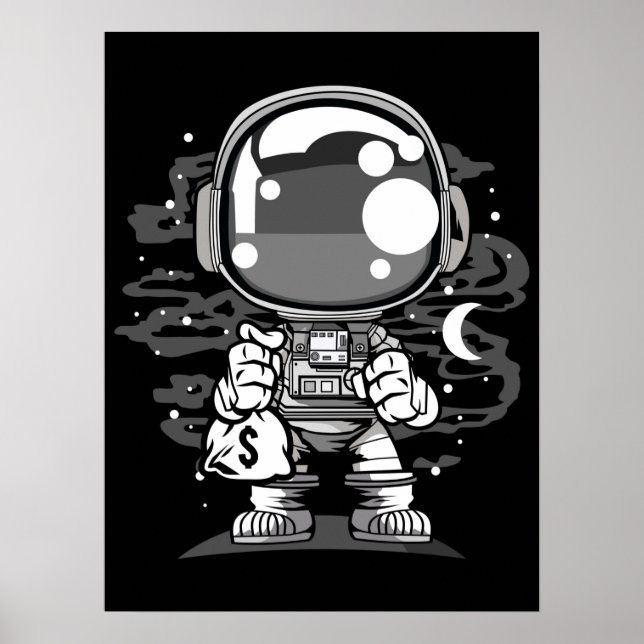 Poster Astronauta Chibi (Frente)