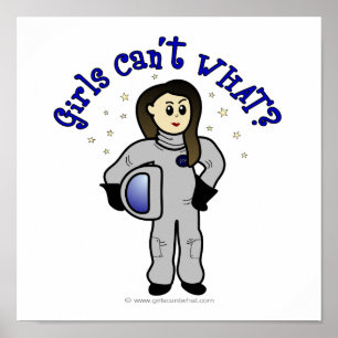 Pôster Astronauta das mulheres leves
