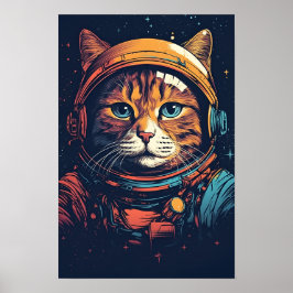 Poster Astronauta de Gato