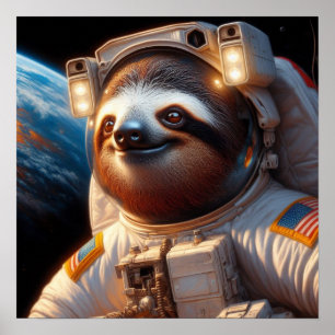 Poster Astronauta de Lama