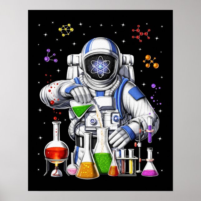 Poster Astronauta de Química (Frente)