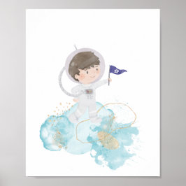 Poster Astronauta Espacial Kids Adventure