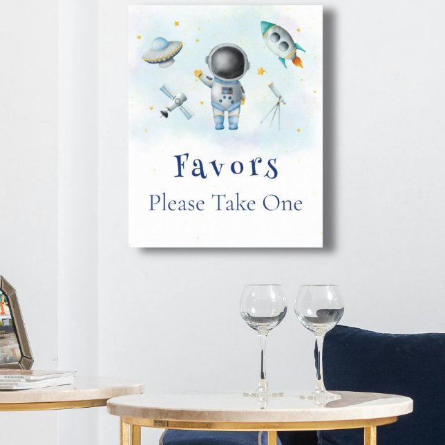 Poster Astronauta Espacial Rapaz fogueira estrelas Favor (Criador carregado)