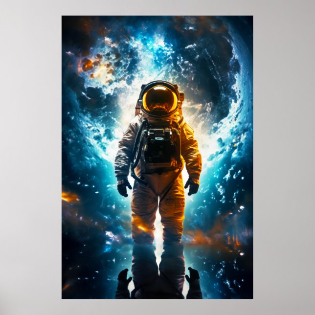 Poster Astronauta Espacial Terrestre Interestelar Viajant (Frente)