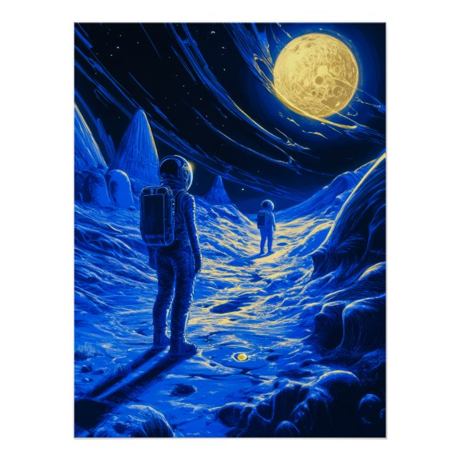 Pôster Astronauta feminino (Frente)