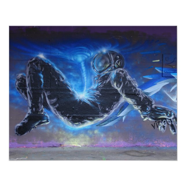 Pôster Astronauta Flutuante (Frente)