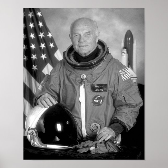 Poster Astronauta John Glenn (Frente)