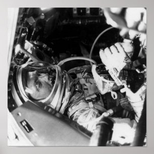 Pôster Astronauta John Glenn dentro Amizade 7