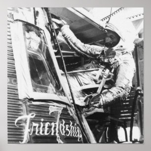 Poster Astronauta John Glenn entra na Amizade 7