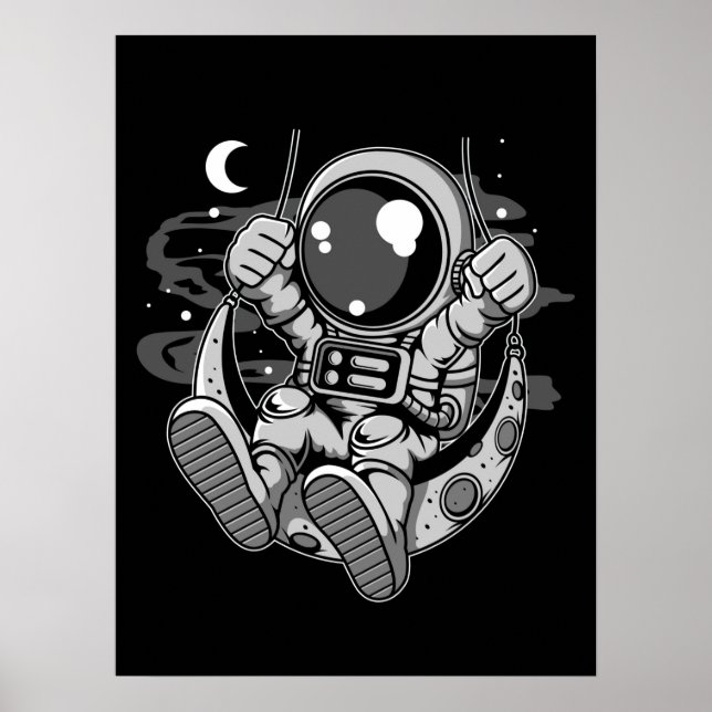 Poster Astronauta Moon Swing (Frente)
