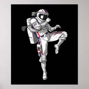 Poster Astronauta Muay Thai