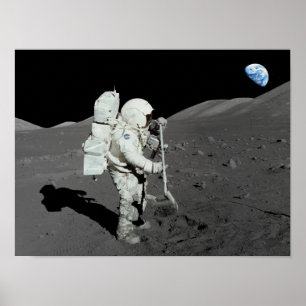 Poster Astronauta na Lua