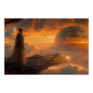 Pôster Astronauta no Viewport