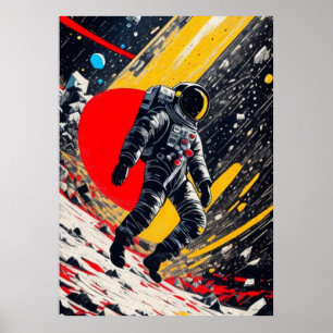 Poster Astronauta perdido no espaço externo