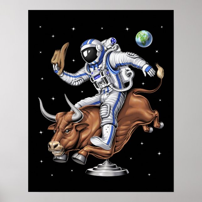 Poster Astronauta Rodeo Cowboy (Frente)