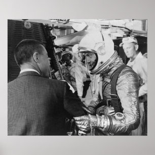 Pôster Astronauta se preparando para inserção na Liberdad