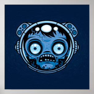 Poster Astronauta Zombie
