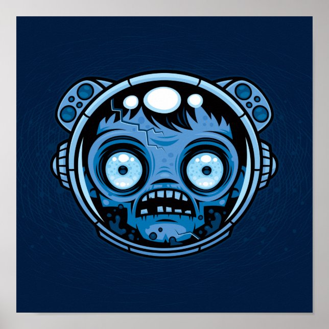 Poster Astronauta Zombie (Frente)
