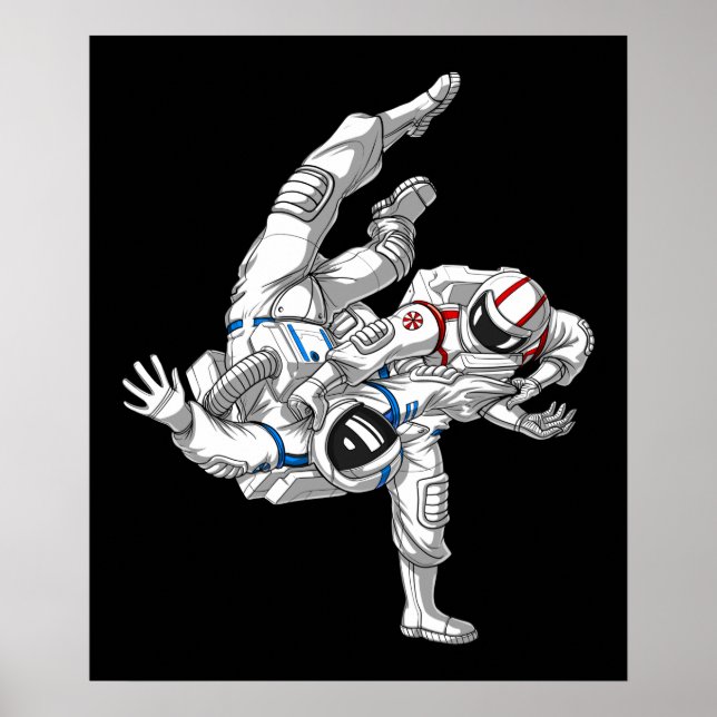 Poster Astronautas Jiu-Jitsu (Frente)