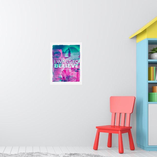 Poster Astronautas Que Quero Acreditar (Berçário 1)