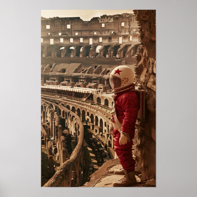 Poster Astronautas soviéticas levam Dentro do Cosmos Po (Frente)