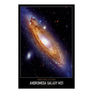 Pôster Astronomia de alta resolução Andromeda Galaxy M31