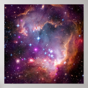 Poster Astronomia Espacial das Estrelas Roxas