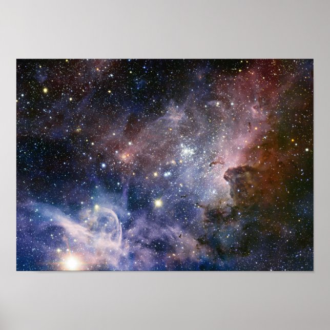 Pôster Astronomia Espetacular da Nebulosa Carina Espacial (Frente)