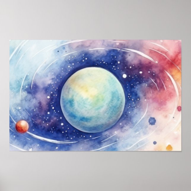 Poster Astronomia universo nebulosa. PEQUENO (Frente)