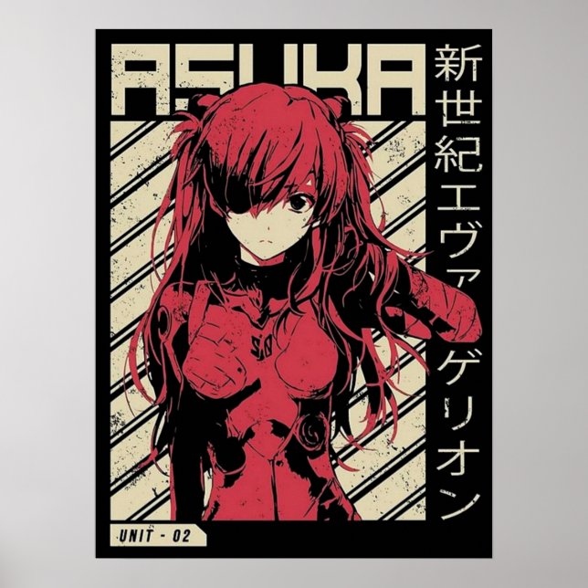 POSTER ASUKA EVANGELION (Frente)