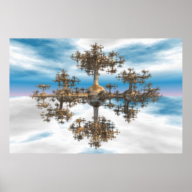 Pôster Asymetricall Fractal (Frente)