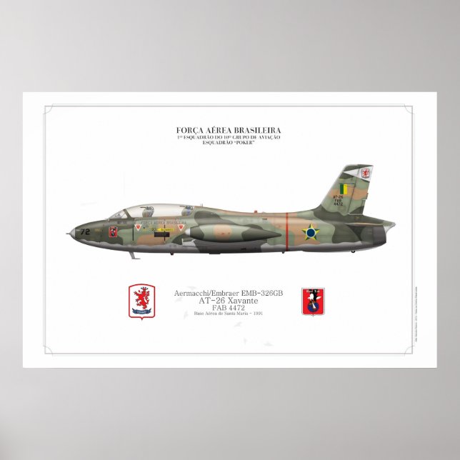 Pôster AT-26 Xavante - FAB (Frente)