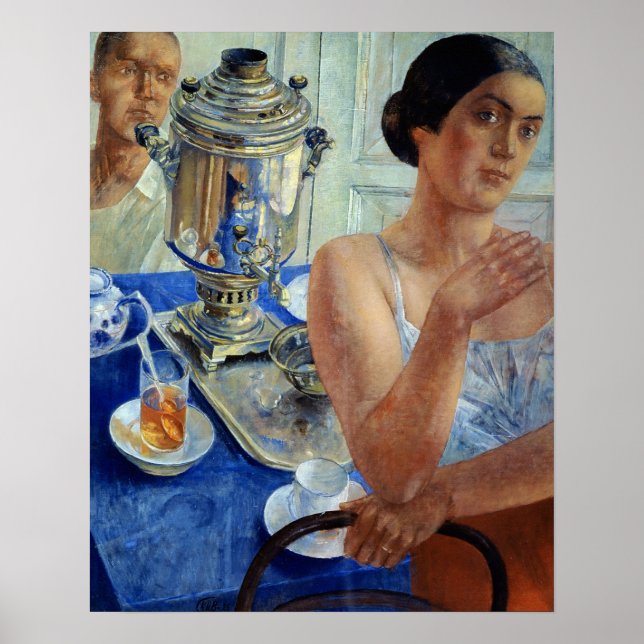 Pôster At the Samovar, 1926 (Frente)