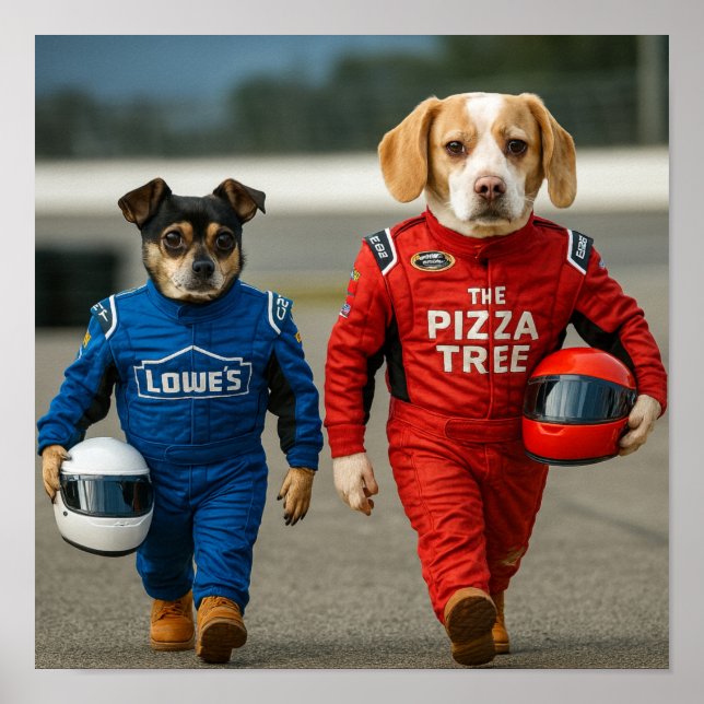 Poster "At The Track" (Frente)