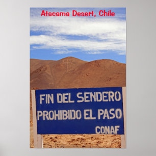 Poster Atacama geoglifos, Chile