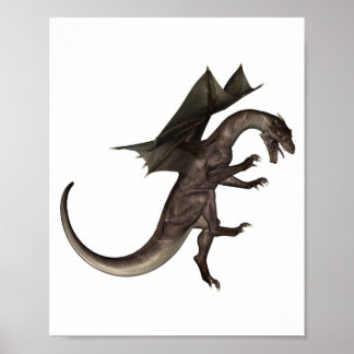 Poster atacando a trabalho de arte asiática animal.