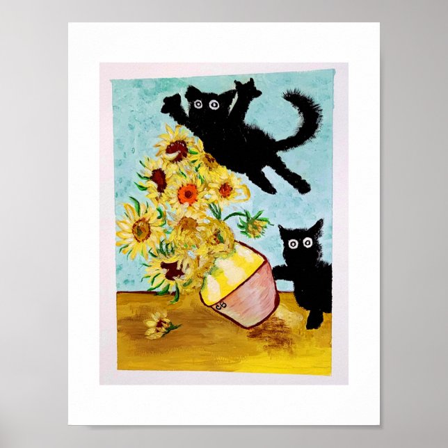 Poster Atacando van Gogh (Frente)