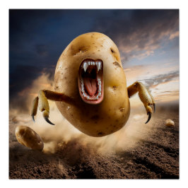 Pôster Atacar Tater Em Movimento
