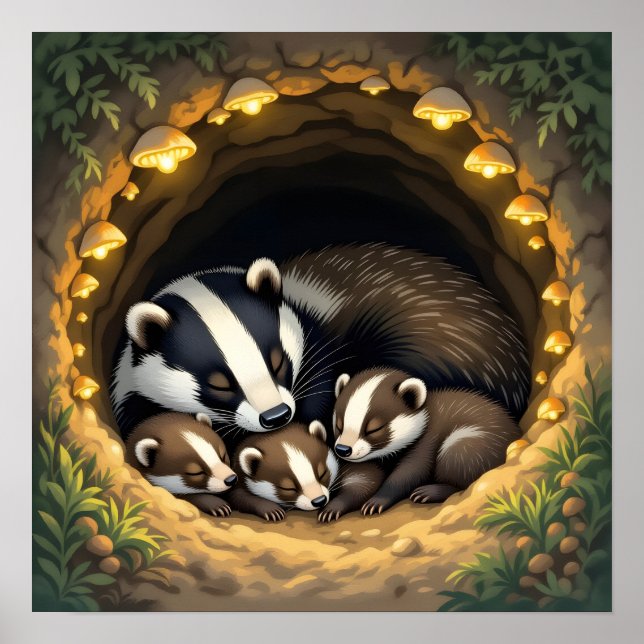 Poster Atalho para a família de Badger (Frente)