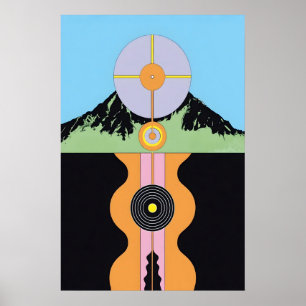 Poster Atami Japonês Abstrato Bauhaus Fórmula Moderno