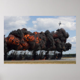 Pôster Ataque A10 à terra