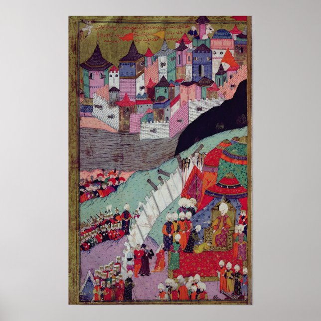 Poster Ataque a Belgrado em 1521 (Frente)