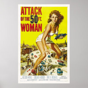 Poster Ataque à Mulher de 50 Pés