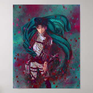 Poster Ataque A Titã Fanart Levi Ackerman Versão 25