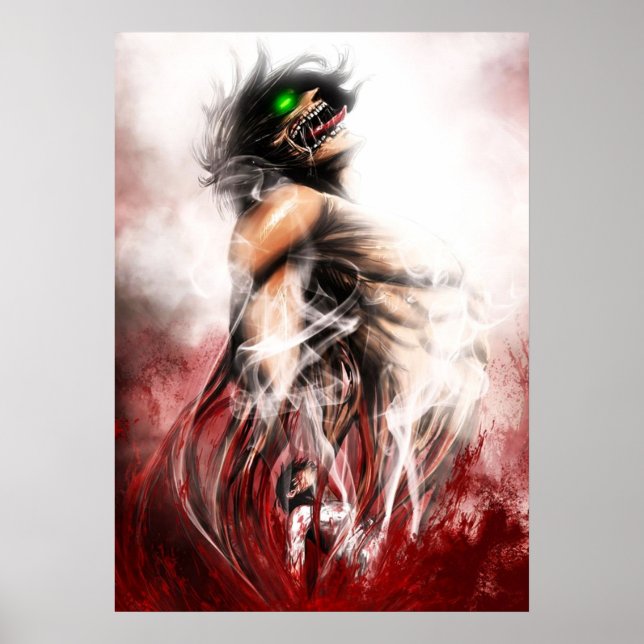 Poster Ataque a Titan Eren (Frente)