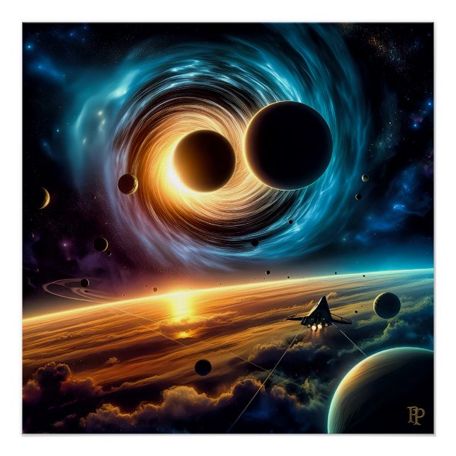 Pôster Ataque ao Buraco Negro Rogue (Frente)