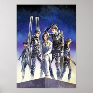 Poster Ataque ao cobrir de Manga de Titã