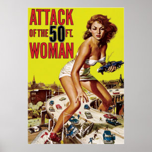 Poster Ataque Da Mulher De 50 Pés