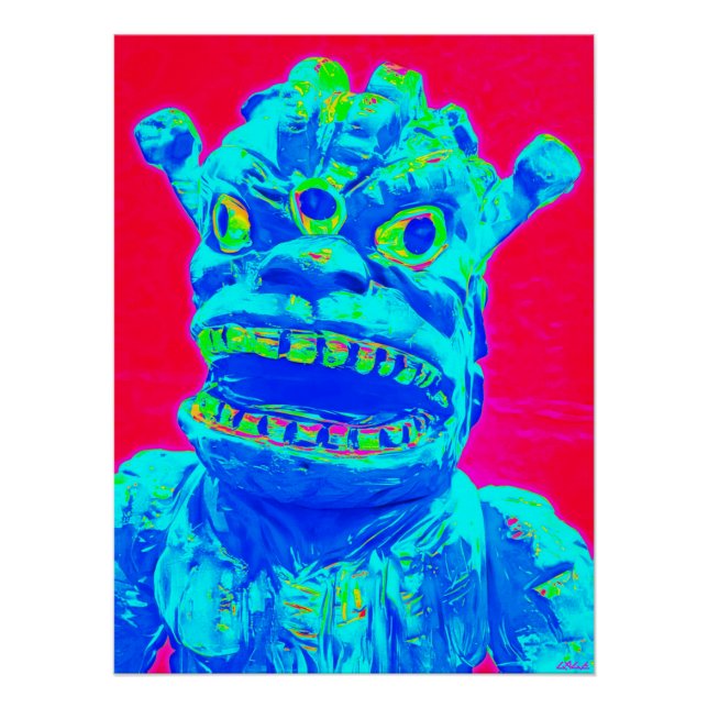 Pôster Ataque de monstro pop (Frente)