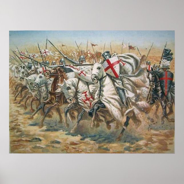 Pôster Ataque dos cavaleiros de templo (Frente)